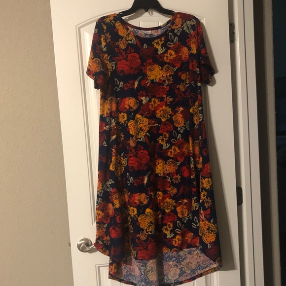 Large Floral LuLaRoe Carly - Picture 1 of 5